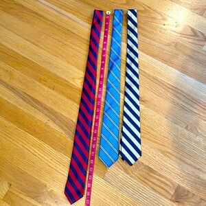 Boys youth ties - Brooks Brothers (2) and Ixid (red stripe)